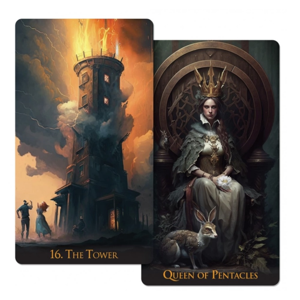 Tarot Cards Deck With Guidebook - Baraja de Tarot del mundo extraño