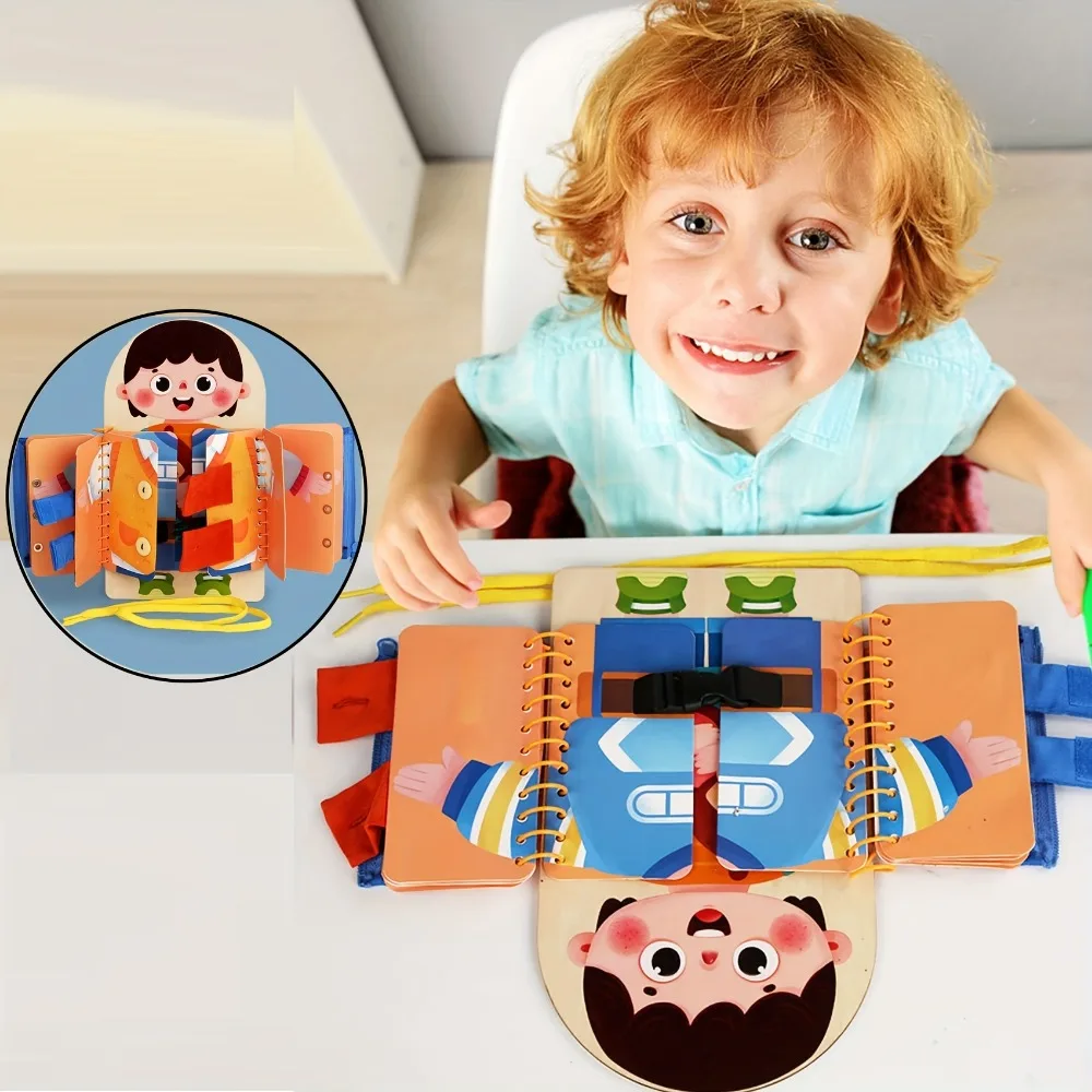 Montessori Wooden Busy Board Toddler - Tablero ocupado de madera multicapa Montessori,