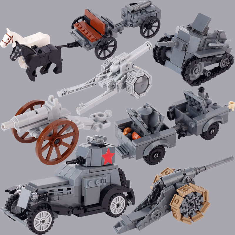 Lego Compatible Military Tank - Tanque militar soviético italiano de la