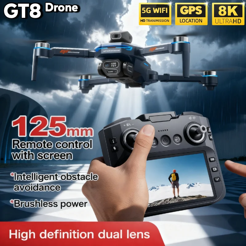 Caliente para LSRC GT8 Drone 4 - Fpv Brushless Rc Drone 4K reseña y precio