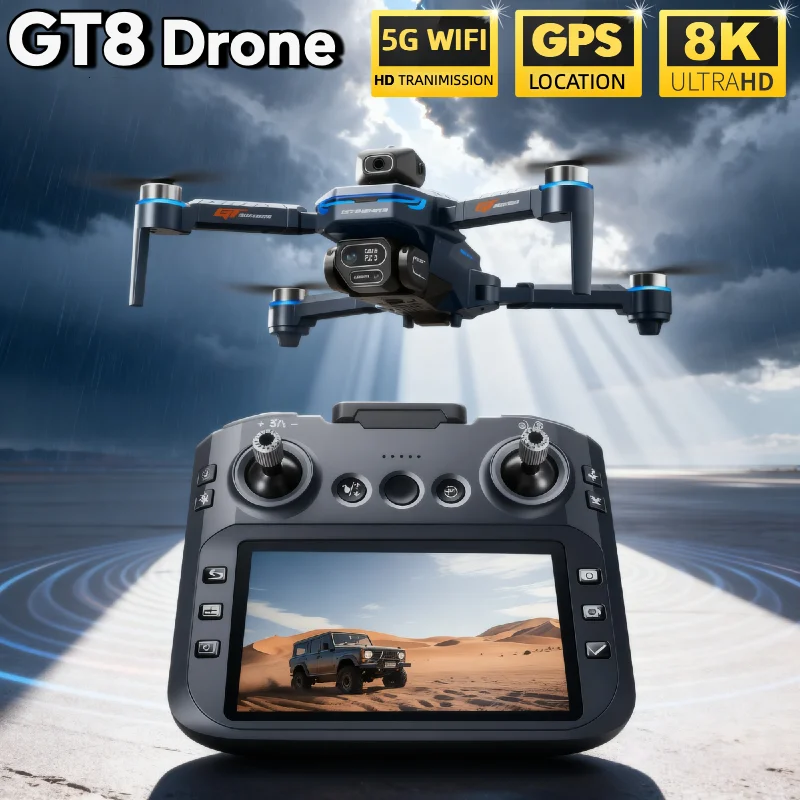 Caliente para LSRC GT8 Drone 4 - Fpv Brushless Rc Drone 4K reseña y precio
