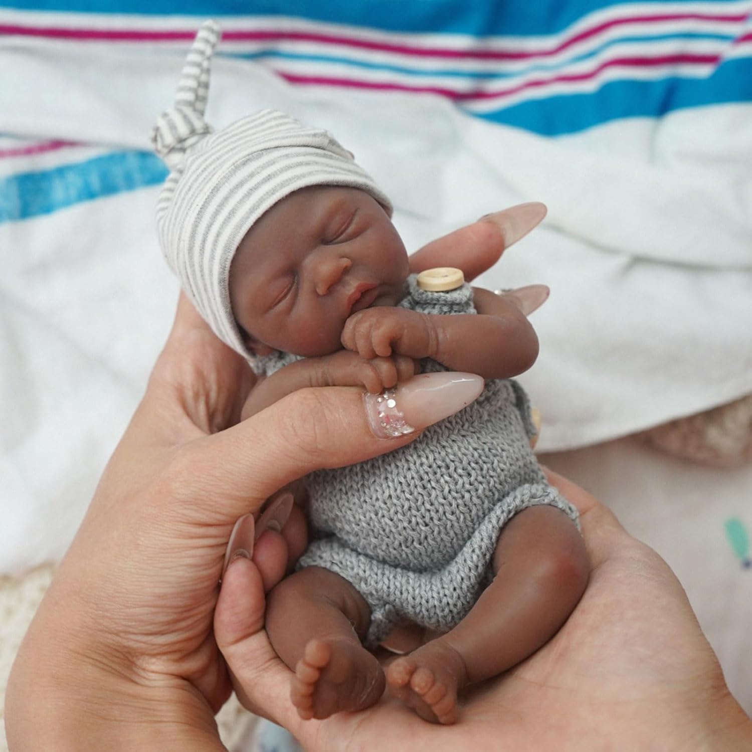 Muñecas Reborn de 7 pulgadas c - Reborn Baby Doll Silicone Realistic reseña y precio