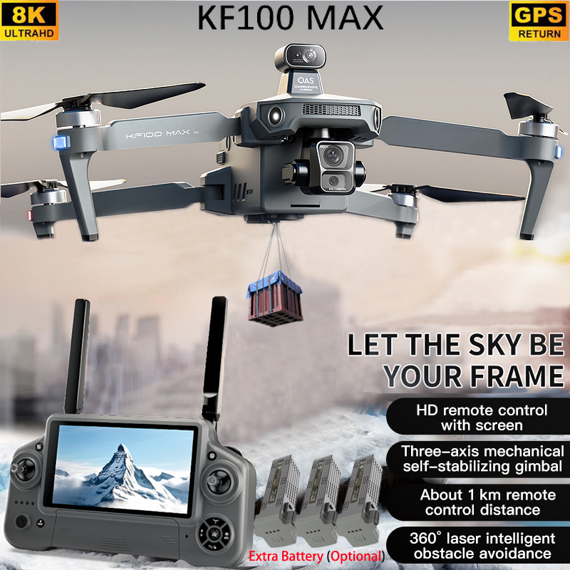 KF100 MAX GPS Drone 4K Cámara  - Fpv Brushless Rc Drone 4K reseña y precio