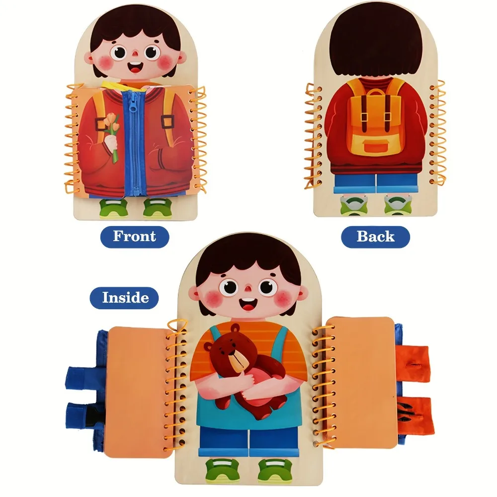 Tablero ocupado de madera mult - Montessori Wooden Busy Board Toddler reseña y precio