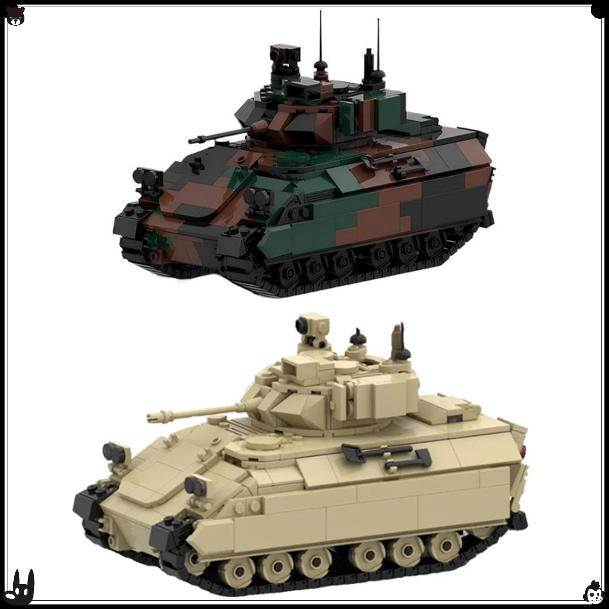 Serie militar MOC, vehículo de - Lego Compatible Military Tank reseña y precio