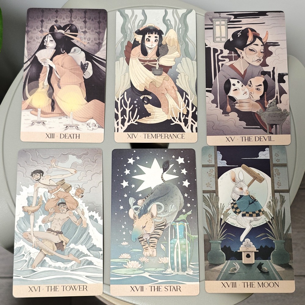 Cartas de Tarot Yokai, 78 piez - Tarot Cards Deck With Guidebook reseña y precio